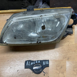 Фара левая Nissan Almera N16 (2000-2006) * дефект стекло
