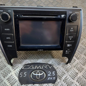 Дисплей радио дисковод проигрыватель навигация Toyota Camry 55 (2015-2018) 8610006491
