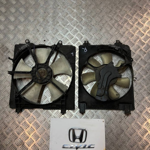 Диффузор с вентилятором радиатора Honda Civic 4D (FD) (2006-2011) 1.8 левый 19015RNAA01