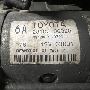Стартер Toyota Corolla Verso (2004-2009) 2,0 TD МКПП 281000G020