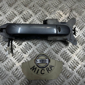 Ручка двери наружная левая передняя Nissan Micra K12 (2002-2011) 80611AX62B