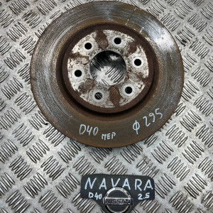 Диск тормозной передний Nissan Navara D40 (2005-2013) 296*28 16 дюймов 40206EB300
