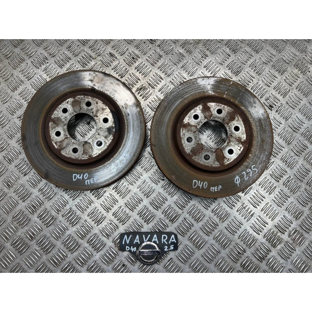 Диск тормозной передний Nissan Navara D40 (2005-2013) 296*28 16 дюймов 40206EB300