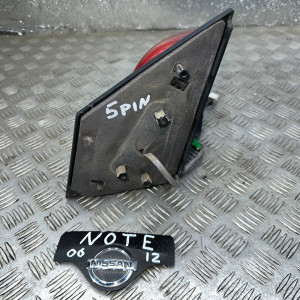 Зеркало правое Nissan Note E11 (06-13) 963019U01B *5 pin