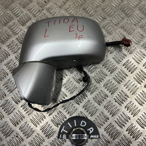 Зеркало левое Nissan Tiida C11 (2007-2013) седан K6302EL10D 96302EL12A 96302EL12B