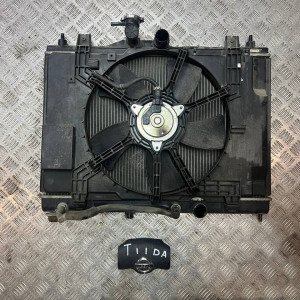 Диффузор с вентилятором радиатора Nissan Tiida C11 (2007-2013) 1,5 21481El30A