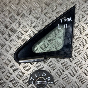 Стекло в кузов переднее левое(форточка) Nissan Tiida C11 (2007-2013) 76821ED500 / 76821ED000 / 76821ED900 / 76821ED400 *седан